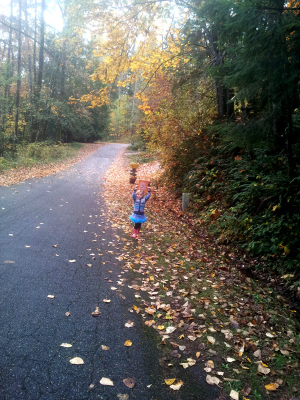 Holly, daughter of Natalie Twigg, with The Copper Tree in Washington, USA.